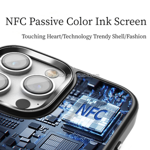 Ốp điện thoại thông minh NFC màn hình E Ink thông minh thiết kế mới 2025 <span class=keywords><strong>V02</strong></span> dành cho IP 15 Pro IP16, có thể tùy chỉnh DIY - Product Image 3