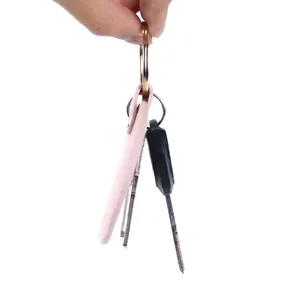Брелок для ключей из искусственной кожи с надписью на заказ
