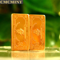 Barres de lingots de cuivre pur 999, 10 grammes, en métal cuivre, fer, C91