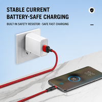 Câble de synchronisation de données Type-C 3A à charge rapide, 1M/2M, en PVC coloré tressé en nylon, conducteur en cuivre pur, pour mobile - Vente en gros usine