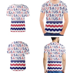 <span class=keywords><strong>Ropa</strong></span> con diseño de la bandera estadounidense, camisa <span class=keywords><strong>para</strong></span> <span class=keywords><strong>hombre</strong></span> con diseño de águila estadounidense, camiseta con la bandera estadounidense - Product Image 1