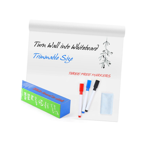 Film tableau blanc effaçable à sec autocollant mural, tableau blanc flexible mobile personnalisé - Product Image 1