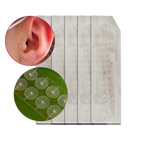 AmywellMED Ear Seeds <span class=keywords><strong>Acupuncture</strong></span> 24k Gold Auricular Point Sticker Ear <span class=keywords><strong>Acupuncture</strong></span> Point Therapy Earseeds - Product Image 5