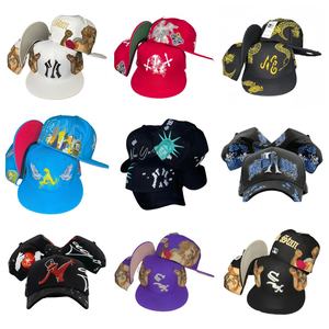 原装优质男篮女子棒球戈拉斯复古运动扣背可调时代帽子圆点设计全部 - Product Image 2