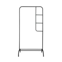 Organisateur de vêtements en métal simple, support de séchage de vêtements multifonctionnel pour la maison, support de vêtements en fer, support d'affichage de vêtements pour boîtes, chaussures