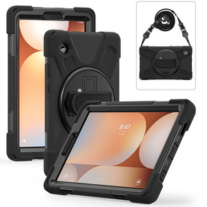 Capa de silicone à prova de choque para <span class=keywords><strong>tablet</strong></span> infantil com alça giratória para Samsung Tab A11 X135F X135N 8.7 polegadas, capa protetora - Product Image 2
