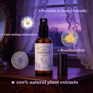 Brume parfumée pour oreiller à la lavande, pure et naturelle, pour un sommeil profond et rapide, à base d'huiles essentielles pures, spray relaxant pour la pièce, fabriqué à partir <span class=keywords><strong>de</strong></span> <span class=keywords><strong>graines</strong></span>, marque privée - Product Image 2