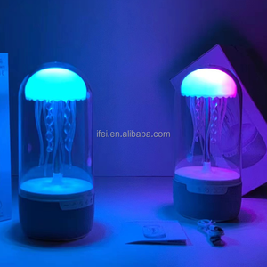 Jellyfish <span class=keywords><strong>Lava</strong></span> Light Up Lamp Speaker Portable Color Changing Speaker Box Best Loud BT Speaker para niños - Product Image 3