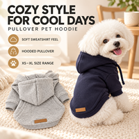 Sweat-shirt en polaire pour chien, veste à capuche pour chiots de petite et moyenne taille, vêtements d'hiver pour chiens avec poche