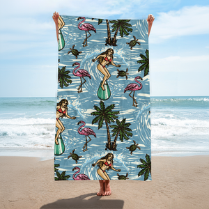 Wholesale Eco-Friendly Beach <b>Towels</b> Hawaii Theme Summer Swim Bath Quick Dry Sand Free Absorbency Large Luxury Beach <b>Towel</b> - Product Image 2