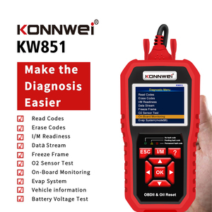 Escaner de reinicio de aceite Automotriz <span class=keywords><strong>KONNWEI</strong></span> <span class=keywords><strong>OBD2</strong></span> EOBD Escáner de automóvil automotriz KW851 - Product Image 3