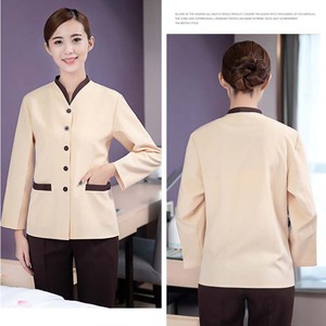 Uniformes personnalisés pour le personnel <span class=keywords><strong>de</strong></span> l'hôtel Vêtements <span class=keywords><strong>de</strong></span> <span class=keywords><strong>travail</strong></span> pour femmes <span class=keywords><strong>de</strong></span> <span class=keywords><strong>chambre</strong></span> et femmes <span class=keywords><strong>de</strong></span> <span class=keywords><strong>chambre</strong></span> avec logo brodé Uniformes pour le personnel d'entretien ménager - Product Image 4
