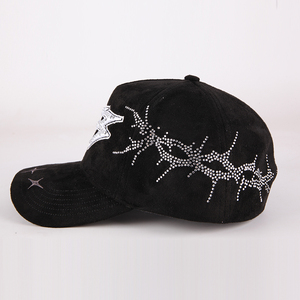 <span class=keywords><strong>Gorra</strong></span> de Béisbol Personalizada de Fábrica al por Mayor para Hombre, de 5 Paneles, Ante Forrado en Satén con Bordado <span class=keywords><strong>3D</strong></span> y Logo Personalizado - Product Image 6