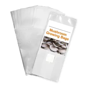 Sacs de culture de mycélium de champignons carrés en PVC avec port d'injection respirant