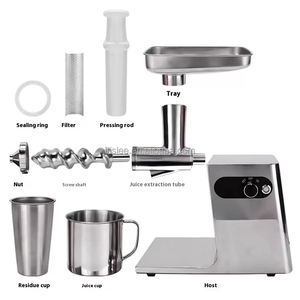 低速ジュースマシンウィートグラス果物野菜新鮮ジュース抽出器簡単クリーンジュースマシン220Vステンレススチール - Product Image 5