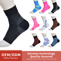 Manchon de compression de cheville personnalisé avec points 3D pour hommes et femmes, absorption des chocs, rembourré, pour basketball, football, tennis