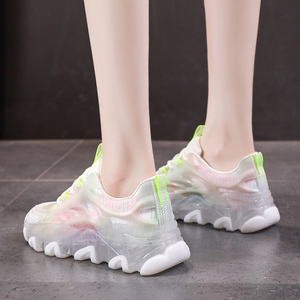 รองเท้าผ้าใบพื้นหนาแบบมีไฟกลางคืนสำหรับผู้หญิง รุ่น OEM สั่งทำพิเศษ - Product Image 4