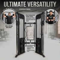 Système d'entraînement de fitness Evolve Dual Multi Functional Trainer Station de machine à câble