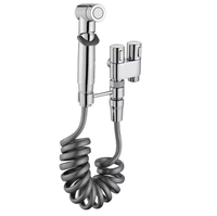Pistolet de pulvérisation WC noir moderne, accessoire de salle de bain, douchette musulmane portative, ensemble de pulvérisation pour bidet Shattaf