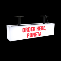 Boîte lumineuse publicitaire YIJIAO en acrylique autoportante, boîte lumineuse verticale LED, boîte lumineuse LED 3D