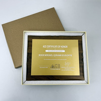 Certificat personnalisé de plaque en bois de cristal MH-NJ0130 de récompenses de plaque en bois de conception personnalisée