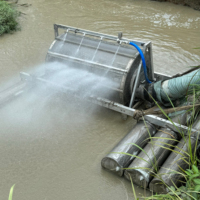 Filtre d'extraction d'eau pour l'irrigation, 10 pouces, rotatif, autonettoyant, respectueux des poissons, à entraînement hydraulique pour l'agriculture