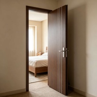 Porte intérieure composite WPC anti-UV, résistante au sable et imperméable pour chambre, salle de bain, salon et projets hôteliers mondiaux
