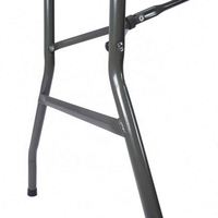 Table pliante en plastique, tables portables pour dîners, fêtes, jeux de cartes, pique-niques, camping, blanc granit, extérieur