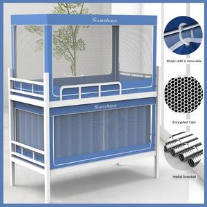 Rideau de lit simple face 1.2m de hauteur auvent d'impression numérique pour enfants adultes <span class=keywords><strong>moustiquaire</strong></span> pliable pour lits mezzanine extérieurs supérieurs - Product Image 4