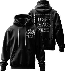Custom Solid Winter Hoodies for Men Women Customized Fleece Unisex Sweatshirts with Logo Text Photo Gifts Anti-Pilling
