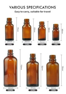 ZGBROTHERS ZMD Botella de Vidrio Ámbar con Gotero para Aceites Esenciales de 5ml, 10ml, 15ml, 20ml, 30ml, 50ml, 100ml, 150ml, 200ml, Estampado en Caliente - Product Image 3