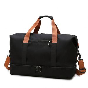 Sac de sport personnalisé pour homme, sac de fitness léger, pliable, grande capacité, imperméable, sac de voyage week-end avec fermeture éclair - Product Image 2
