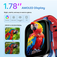 Montre connectée pour enfants LAGENIO haut de gamme K9 AI, écran carré de 1,78 pouce, appel vidéo, SOS, GPS, LBS, suivi WIFI, IP68, carte SIM 4G, CE, RoHS