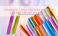 Film plastique transparent irisé arc-en-ciel dichroïque holographique imperméable pour l'artisanat, les canapés, les meubles, les vêtements, la décoration