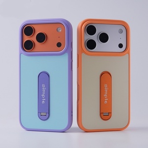 Coques de téléphone magnétiques mates en gros pour iPhone 17 15 16 Pro Max avec protection à 360° °   Coque antichoc pour manette de jeu avec boutons tactiles IA - Product Image 2