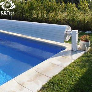 Couverture de <span class=keywords><strong>piscine</strong></span> PC étanche, troisième génération, avec lames de 16,5 mm, support en aluminium anti-corrosion pour <span class=keywords><strong>piscine</strong></span> enterrée - Product Image 3