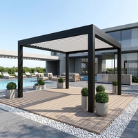 Couverture de toit de pergola en aluminium Sweet Home pour jardin et terrasse au bord de la piscine