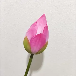 Fleurs de Lotus artificielles charmantes, fausses fleurs décoratives de lys d'eau en soie