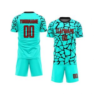 Custom Jersey Sublimated Football Uniform Breathable Sports Kit Shirt Shorts Team Name Number Printing <b>Soccer</b> Set - Product Image 1