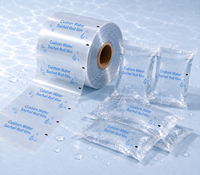 Emballage en sachet d'eau en plastique LDPE transparent avec logo personnalisé imprimé, 250 ml, 330 ml, 500 ml, rouleaux de film pour sachets d'eau