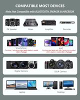 Şarj edilebilir kablosuz mikrofon sistemi PA hoparlör kayıt mikrofonu kulaklık/Stand/yaka mikrofon Bodypack verici alıcı