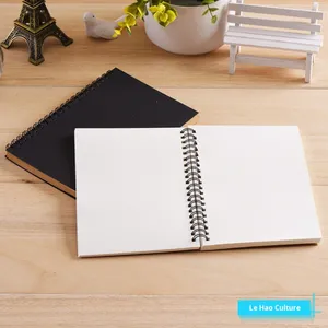 Buku Catatan <span class=keywords><strong>Spiral</strong></span> 100 Halaman untuk Siswa A5, Sampul Kraft Retro Kreatif, Jurnal Kosong Sederhana, Buku Sketsa, Buku Harian - Product Image 1