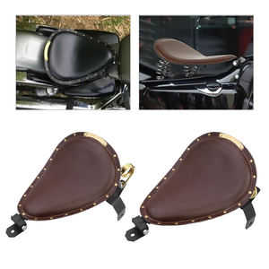 Kit de montage de support de ressort de siège de moto en cuir noir marron pour Harley Custom Chopper Bobber - Product Image 4