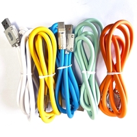 Kabel Data USB Type-C Micro Android Pengisian Cepat 3/6/10ft 1/2/3m Zinc Alloy LED TPE Big OD 5A 120W untuk Pengisi Daya iPhone Samsung