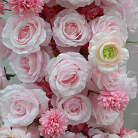 Arche florale artificielle rose pour cérémonie de mariage, décorations de table et centres de table pour événements nuptiaux