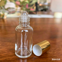 Flacon roll-on en verre 10 ml, flacon à bille roulante en verre 10 ml