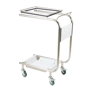Carrito de Basura de Acero Inoxidable de Alta Resistencia con Parte Superior Abierta |   Equipo de Saneamiento para Cocina Comercial, para Restaurantes, Hoteles y Hogares - Product Image 2