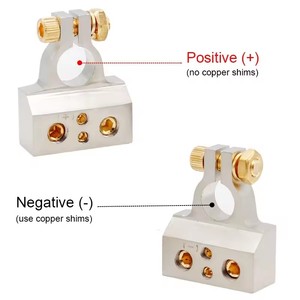 Borne de batterie <span class=keywords><strong>12V</strong></span> bloc de Distribution de voiture 0/2/4/6/8 AWG connecteur de bornes de batterie Audio automatique robuste - Product Image 3