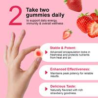 Gommes multivitaminées pour femmes, sans sucre, saveur fraise, supplément à mâcher, contribue à maintenir le bien-être des adultes, vitamines C, D, E