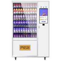 Distributeur automatique intelligent personnalisé en usine, RFID, utilisation extérieure 24h/24 et 7j/7, SDK activé, gestion basée sur le cloud, UVend, désinfection par lumière UV